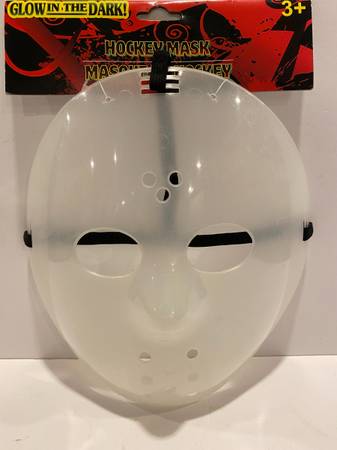 NEW Importe Par Glow in the Dark Hockey Mask Jason Friday the 13th 1