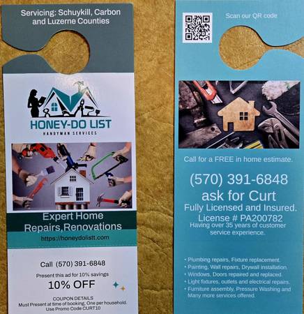 Handyman services available 1