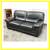 Gamma Arredamenti Full-grain Leather Italian Sofa, Black 6 thumbnail