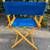 Vintage TELESCOPE Director Chair with Ships Wheel Canvas 2 thumbnail