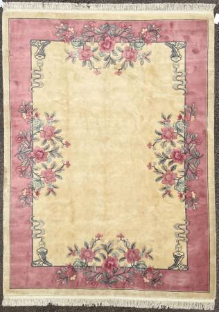 AUBUSSON HAND KNOTTED RUG, 9.0 x 12.0 1