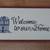 Hand painted wooden Welcome Sign 1 thumbnail