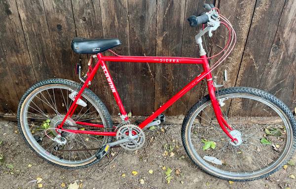 Schwinn sierra mountain bike tall Araya wheels bull moose bars etc 1