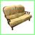 Mid 20th Century French Walnut + Suede Loveseat 1 thumbnail