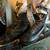 Two Pair of Antique  Leather Childrens boots one laced one buttons 4 thumbnail