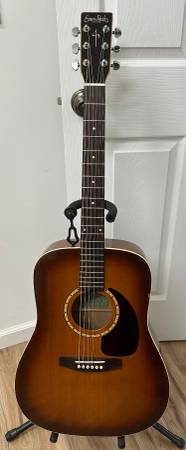 Simon & Patrick Luthier solid wood burst Dreadnought Acoustic Guitar 1