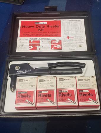 Vintage Sears Craftsman Heavy Duty Riveter Kit Rivet Gun 1