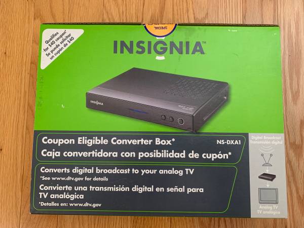 Insignia Digital TV Converter Box DTV Brand New 1