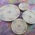 Crown Empire Fine China 16 Piece Dinner Plate Set Blue Floral Pattern 3 thumbnail