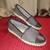 Women’s Schutz Ohanna Black Leather and Mesh Espadrille Shoes – Size 9 1 thumbnail
