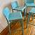 4 Ezpeleta “Attic” Bar Stools in Aquamarine — Spanish Design 4 thumbnail