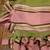 Fleece tie pillow case or tiny blanket pinks greens 11x17" 2 thumbnail