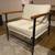 White plush accent chair 1 thumbnail