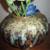 CERAMIC BOWL/VASE WITH BLUE SILK HYDRANGEAS 2 thumbnail