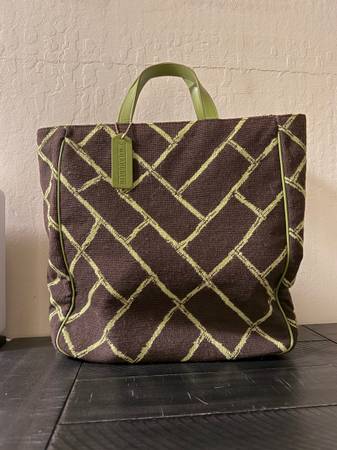 McLaughlin Bag green brown purse 1
