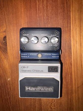 HardWire Digitech CR-7 Stereo Chorus Pedal 1