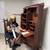 Antique 1800s Solid Tiger Oak Norwegian Side-by-side secretary desk! 4 thumbnail