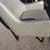 Gray Leather Sitting Accent Chair w/ Removeable Cushion 5 thumbnail
