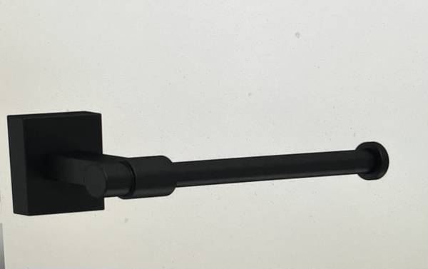 Franklin Brass Maxted Single Arm Toilet Paper Holder in Matte Black 1