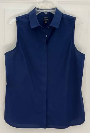 Talbots 12P Collared Sleeveless Top 1