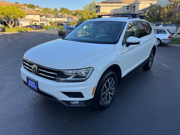 2018 VW Tiguan 2.0T SE SUV -White-Leather-AppleCarPlay-ThirdRowSeat 1