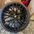 Porsche cayenne  22" blk gt style rims tires set 1 thumbnail