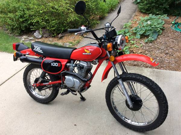1982 Honda XL100S dual sport motorcycle