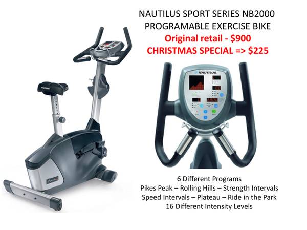 Nautilus Stationary Bike - CHRISTMAS SPECIAL! 1