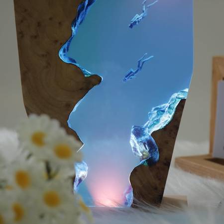 Resin Ocean Light Lamp, Diver Night Light 1