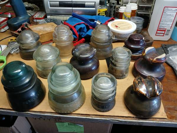 Telegraph insulators / 12pcs 1