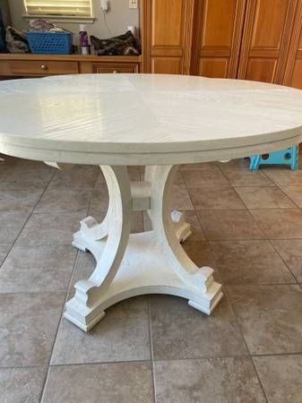 White Painted Dining Table 1