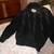 Ladies Size M Suede Leather Coat Black 1 thumbnail