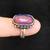 Duochrome Pink and Blue Silver Ring Size 7 5 thumbnail