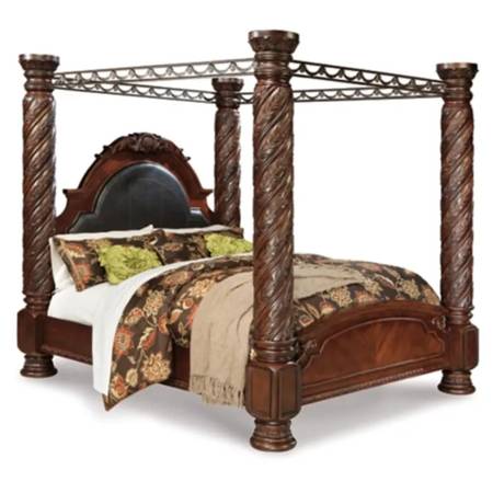 Ashley king Canopy bed 1