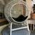NEW Tall Raised dog pet feeder storage/VTG wicker cat bed, dome shape 11 thumbnail