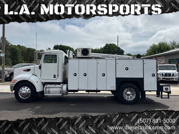 2007 PETERBILT 335 MECHANIC TRUCK NEW CAT ENGINE 10K CRANE ONE OWNER 1
