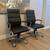 TWO- Black Leather High-Back Executive Office Chairs Computer Chairs 2 thumbnail