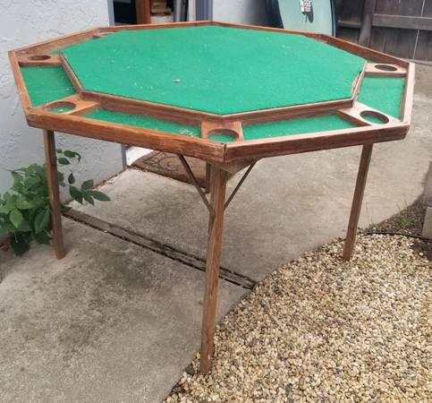 POKER TABLE, FOLDABLE 1
