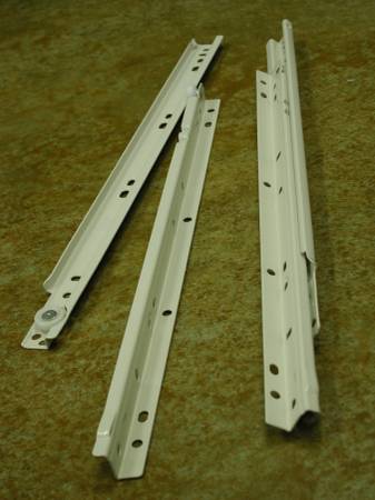 Drawer slides - side mount 16" 1
