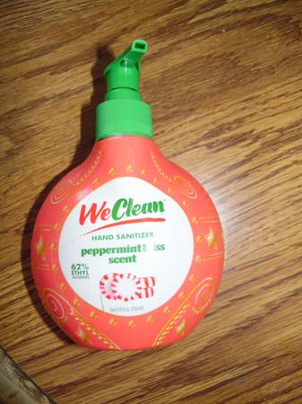 Peppermint Scent Hand Sanitizer 8.45 Ounce  50¢ each--75% off-- 1