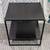 20-inch modern side/end table with a black metal frame and espresso! 5 thumbnail