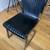 CB2 Black Leather + Metal Chair - great condition (retails for $499) 1 thumbnail