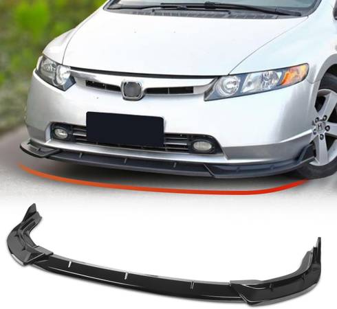 Front Bumper Lip Spoiler 06-08 Honda Civic Sedan, Spoiler Splitter for 1