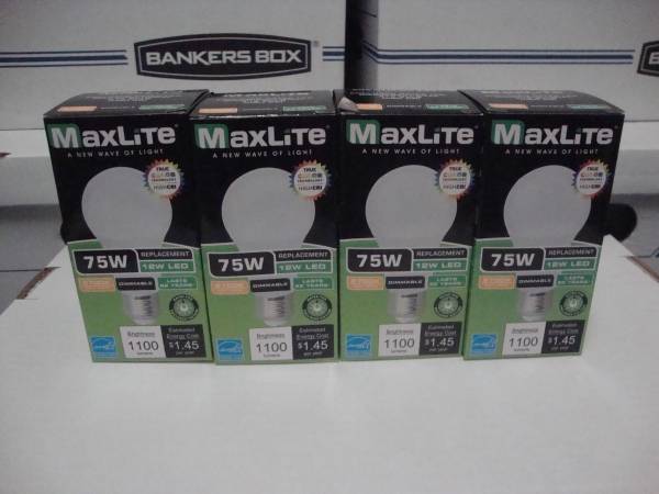 (4) - MaxLite - Dimmable 75W Light Bulbs - (New) 1