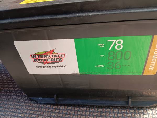 Auto Battery Interstate  Bought new in July from Costco 1