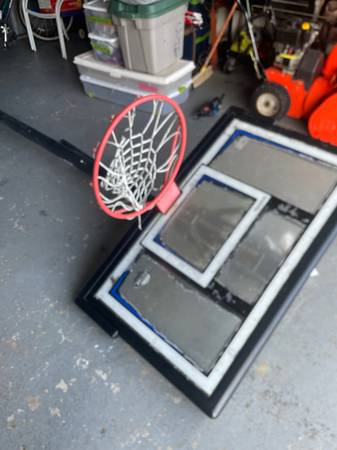 Basketball hoop assembly 1