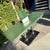 Modern Glass Desk Console Table Travertine Marble Base Chrome 2 thumbnail