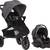 Evenflo Folio 3 Wheel Jogging Travel System Stroller + Infant Car Seat 7 thumbnail