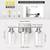 Ascher Bathroom Vanity Light Fixtures, 3 Light Wall Sconces Lighting w 3 thumbnail
