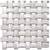 Premium 3D Pillow-Cut Travertine Basketweave Mosaic Tile - 12x12 - 1 thumbnail